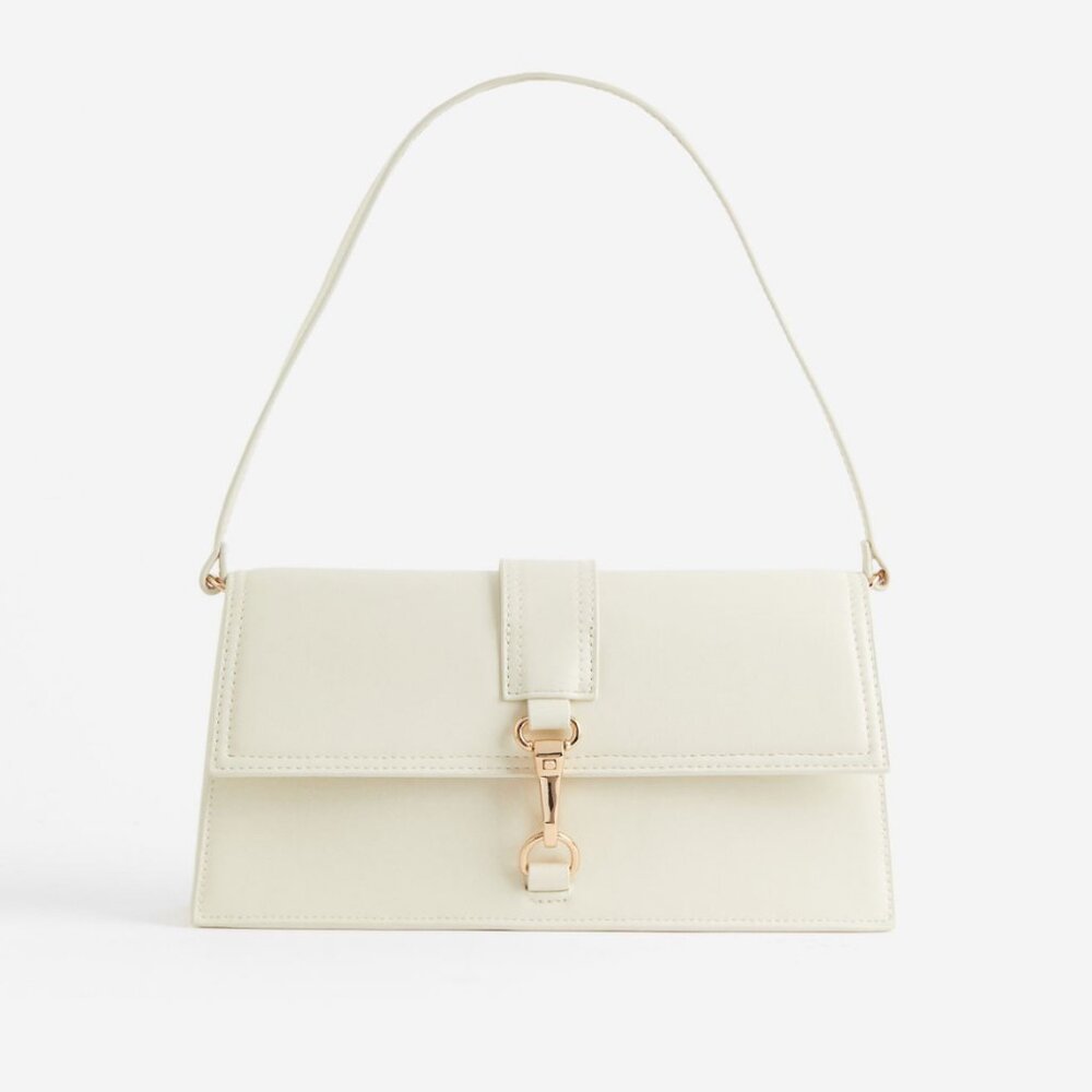 Small white shoulder bag